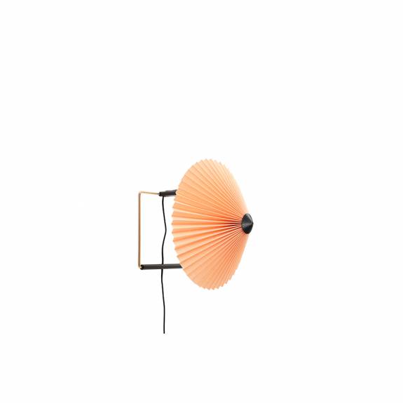 Matin Vägglampa 300 Polished Brass/Peach