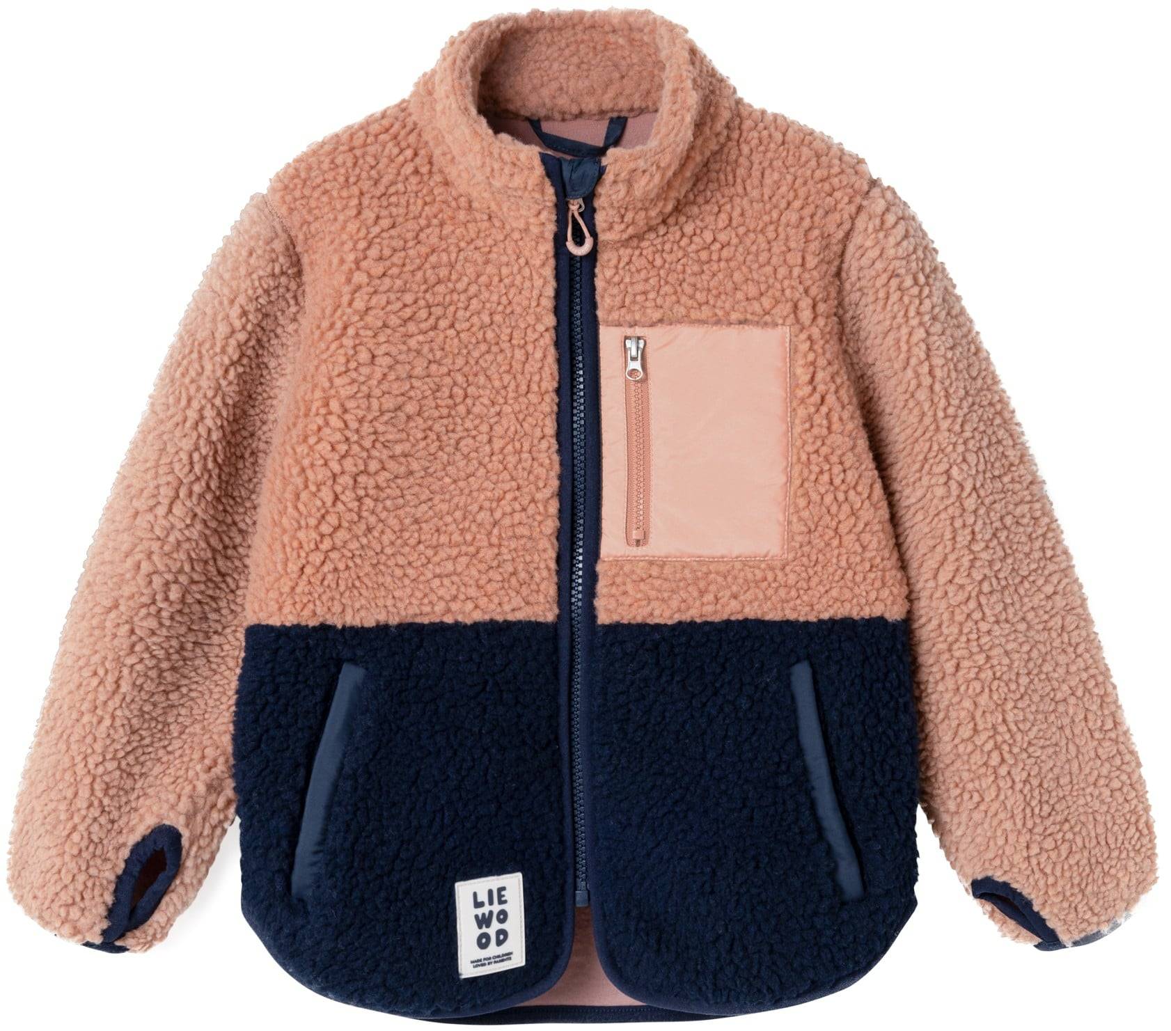 Liewood Nolan Pile Jacket Str 116 - Tuscany Rose Mix Fleece hos Magasin.