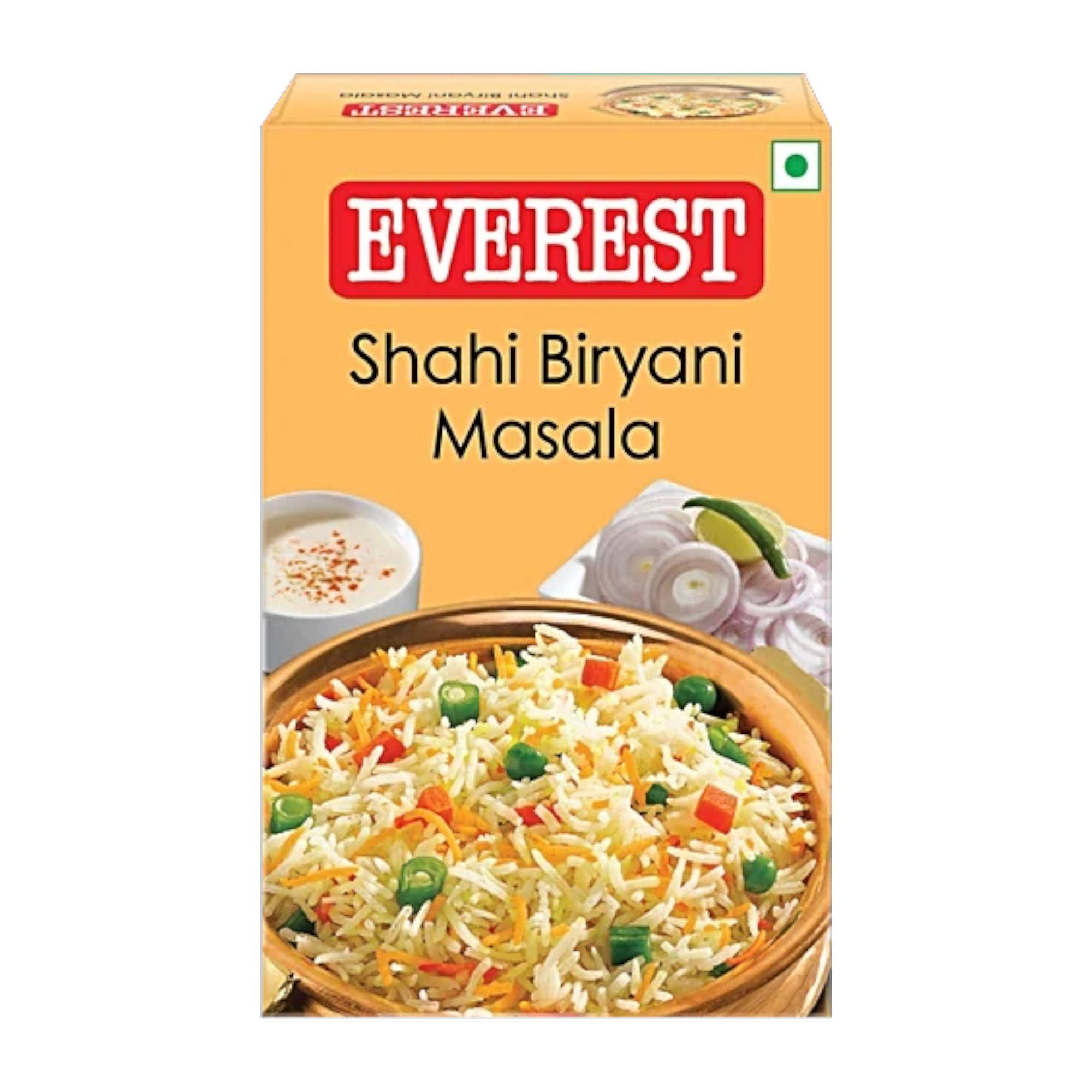 Everest Shahi Biryani Masalapulver 50 g Förpackning med 1 Aromatisk Kryddblandning för Smakrik Ris och Autentisk Hemlagning