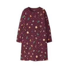 Name It - Nmfvismas Ls Nightgown - 4926435 Burgundy