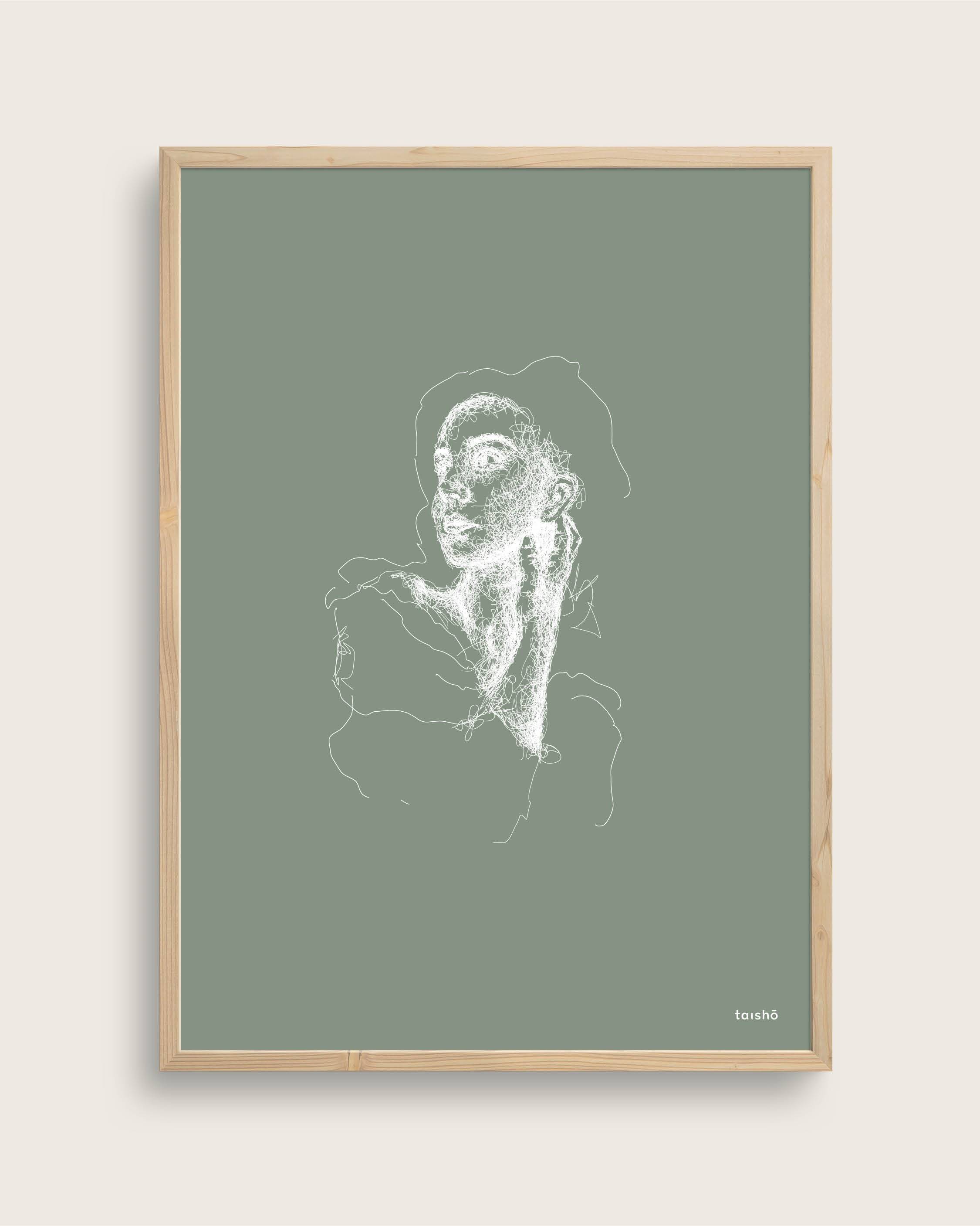 Tilbageblik | Størrelse 100x140 (lærredsprint) | Taishō