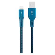 GreyLime Braided USB-A til Lightning Kabel Blå, 0,5 m