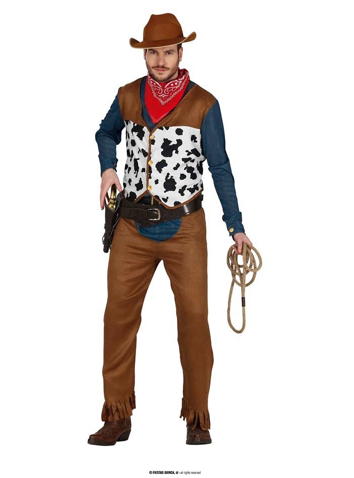 Denim cowboy kostume XL