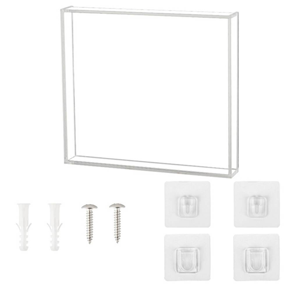 CD-Skiva Universal Wall Display Box Transparent Förvaringsskåp Böcker Filer Tidskrifter Kort Dekorativ Akrylhållare
