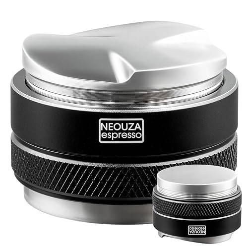Neouza 53 mm kaffefördelare och bryggare, 2-i-1, huvudets kaffenivå passar Sage 54 mm filterhållare, med justerbart djup - professionell espresso handbryggare.