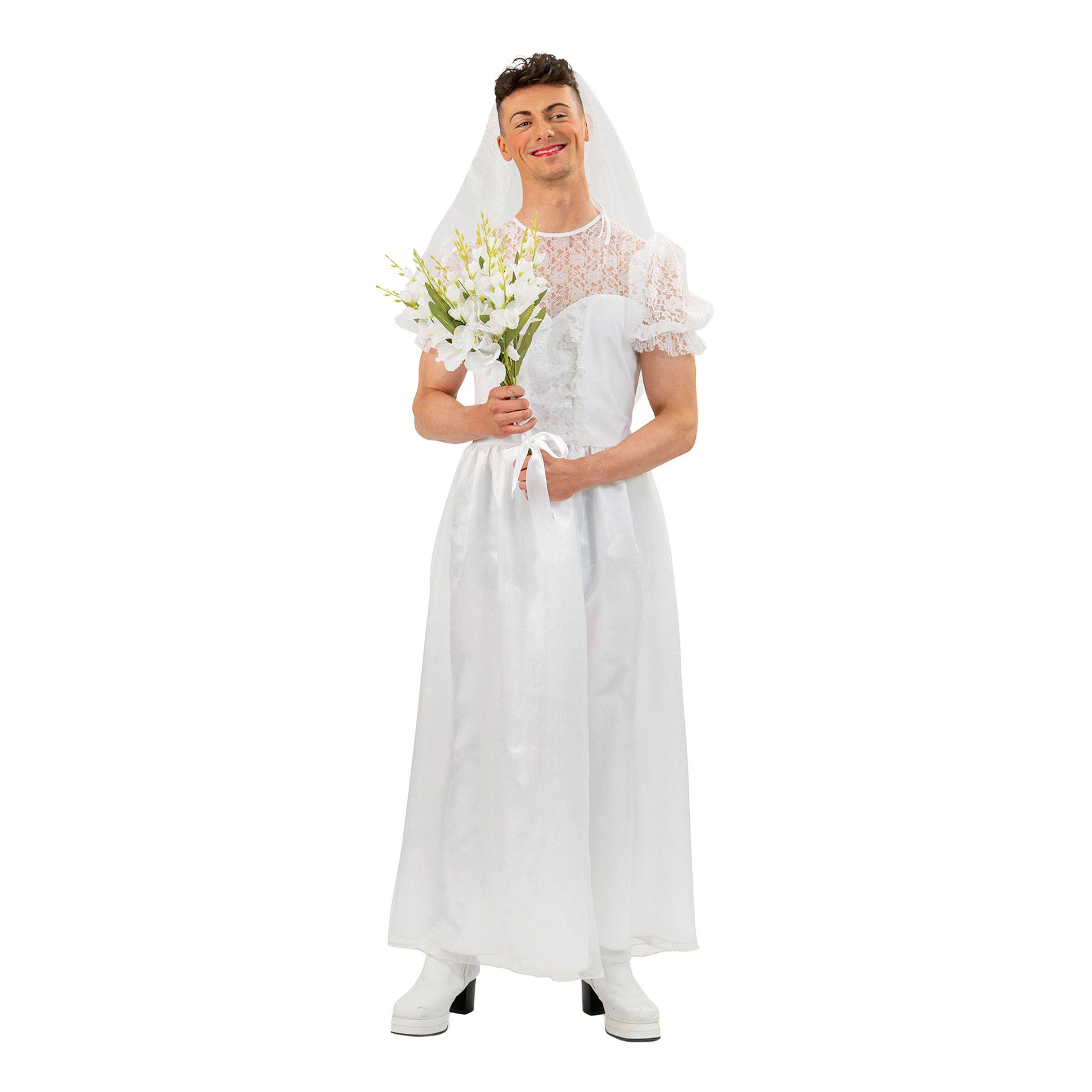 Mandlig Brud Kostume - X-Large