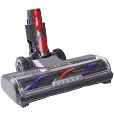 KENVOR Bürste kompatibel mit Dyson V7, V8, V10, V11, V15, Zubehör Bodenbürste mit Direktantrieb und 5 LED-Leuchten für Hartböden,Grau