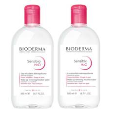 Bioderma - 2 x Sensibio H2O Micellar Solution 500 ml - Klar til levering - Prismatch