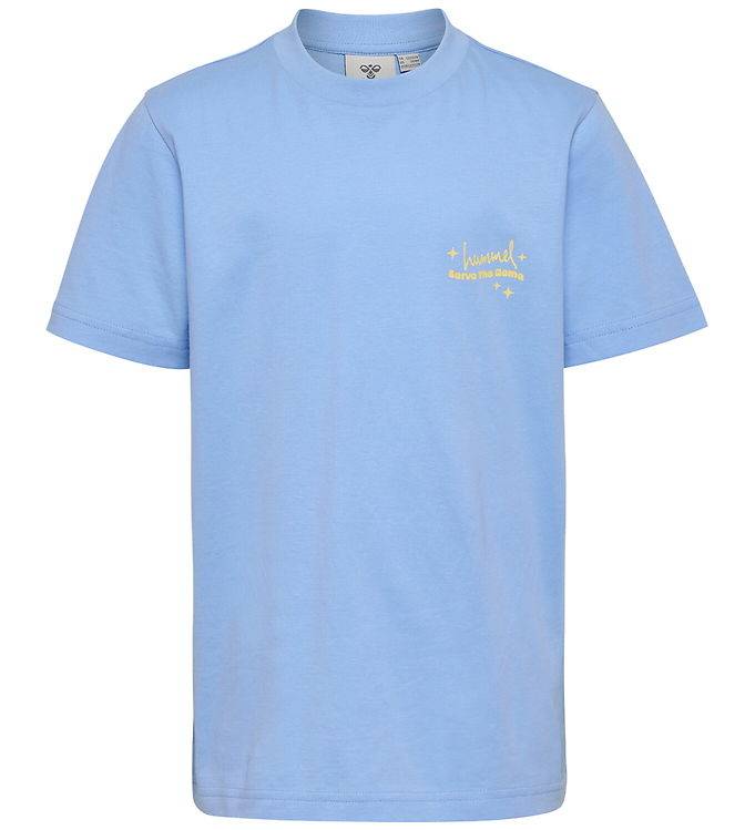 Hummel T-shirt - hmlJR REG Grafik - Serenity - Hummel - 7-8 år (122-128) - T-shirt