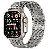 Anlinser Kompatibel med Apple Watch Ultra 2 Ultra 49 mm armband, magnetiska metallersättningsarmband kompatibla med Apple Watch 49mm Ultra 2 Ultra, Titan