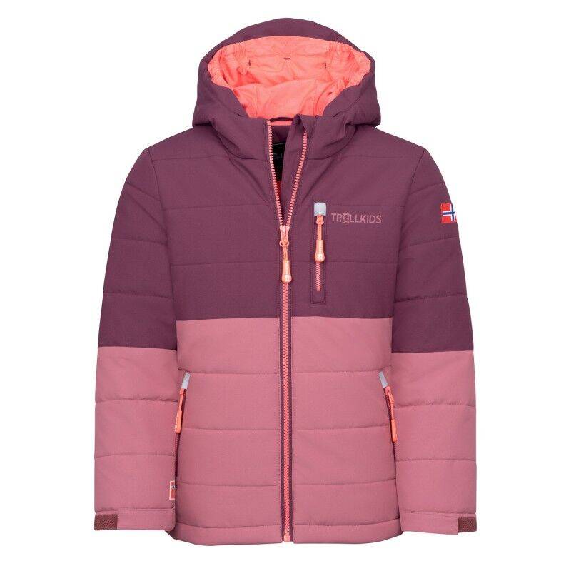 Trollkids Hemsedal Snow Jacket XT - Skidjacka - Børn Deep Ruby / Frozen Berry Child's height 110 cm