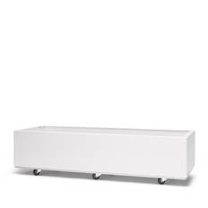 BEDD odlingslåda med hjul/ben, Vit 120x40x25 cm