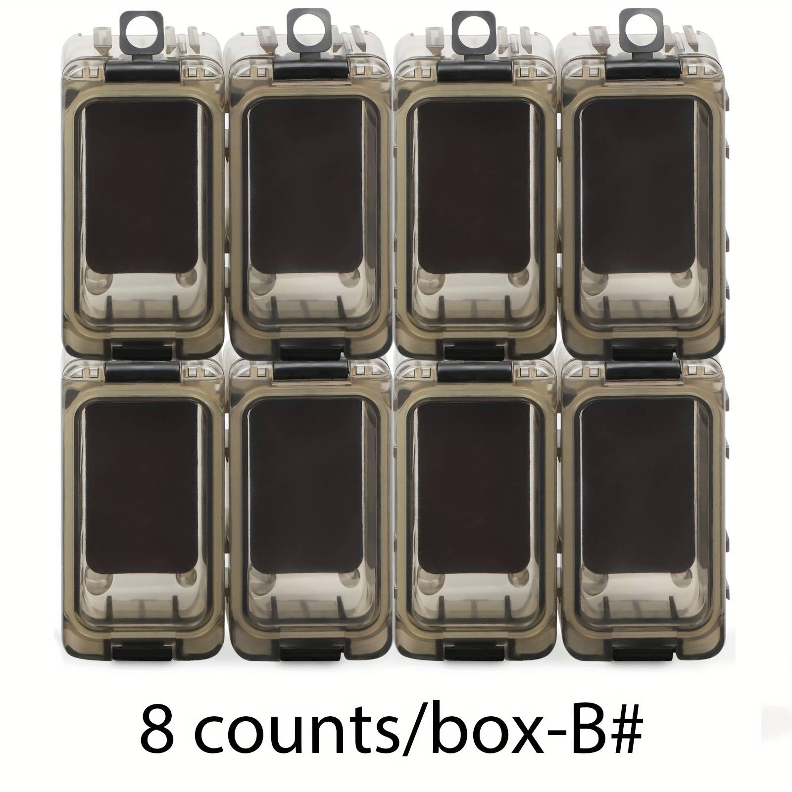 Dovesun 4/6/8pcs Fishing-tackle Boxes, Fishing Tackle-splicing Box, Bait&hooksstorage Case, -dark.