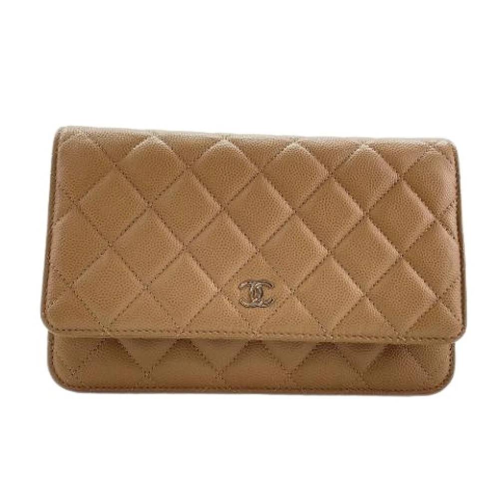 Chanel Vintage Pre-owned Skuldertaske - Vintage - Dame - Beige - ONE SIZE - Uld