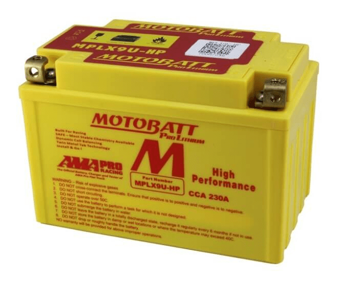 Motobatt 12 V 3 Ah 230 A LiFePO4-batteri - MPLX9U-HP