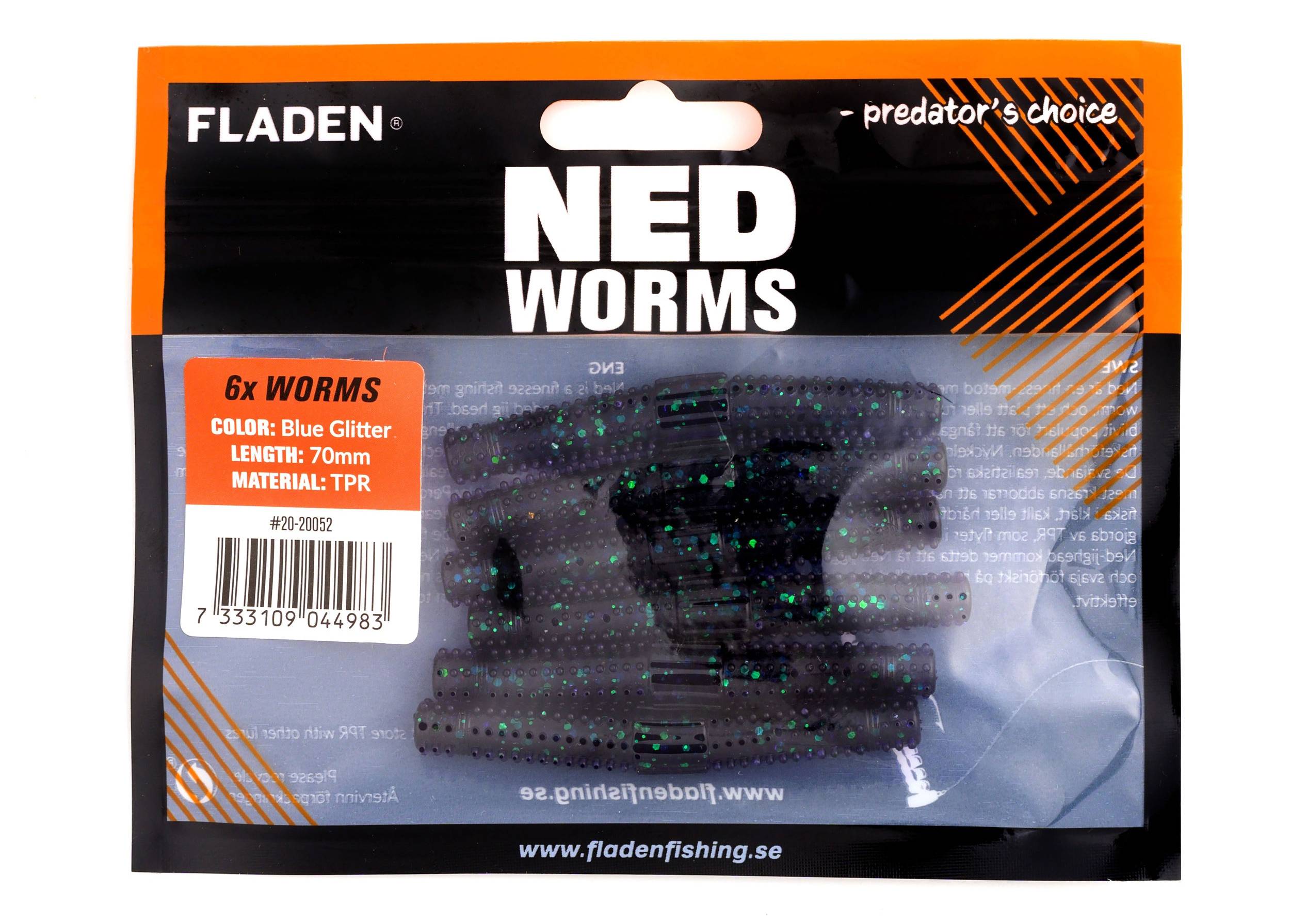 NED Worms Jigs / Kunstige orm - 7 cm.