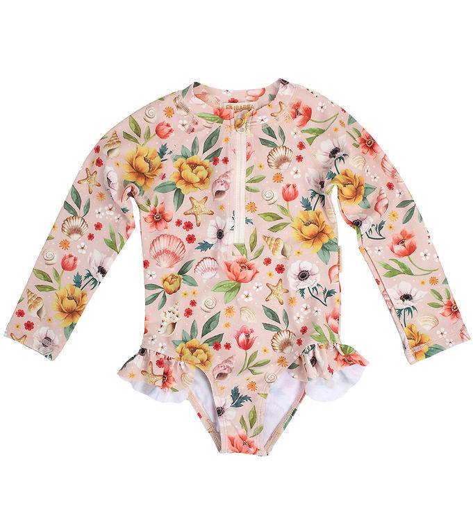 Filibabba Baddräkt - Kommer - UV50+ - Ocean Blossom - Filibabba - 1-2 år (80-92) - Badkläder