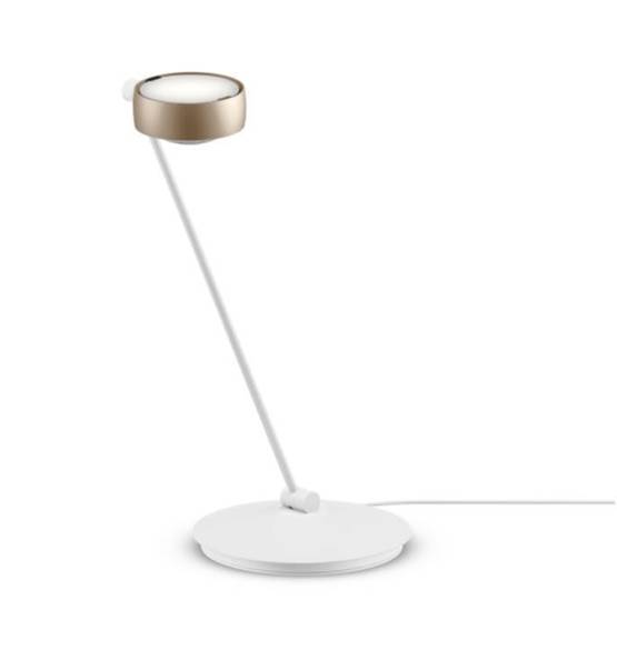 Occhio Sento tavolo E, højre, mat guld/mat hvid