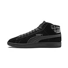 PUMA Herr Smash V2 Mid WTR höga sneakers, Svart Puma Black Puma Black 01, 42.5 EU