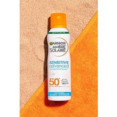 Garnier Ambre Solaire Sensitive Hypoallergenic Dry Mist Sun Cream Spray SPF50+ 200ml (SAVE 31%) - white - ONE SIZE