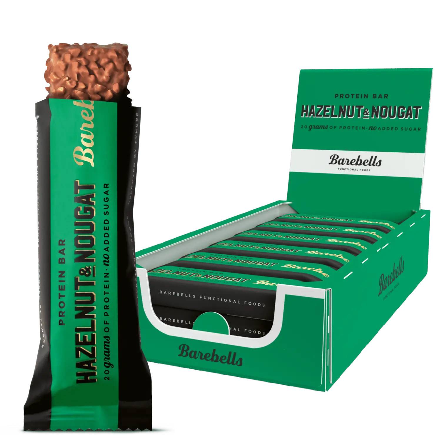 Barebells Protein Bar - Hazelnut & Nougat (12x 55g).