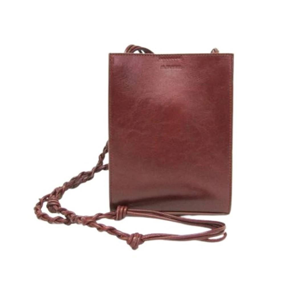Jil Sander Pre-owned Pre-owned Læder Skuldertaske - Vintage - unisex - Brun - ONE SIZE - Uld