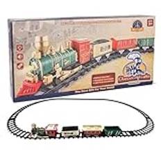 Christmas Train Set, Christmas Train Electric Toys, Funny Train Set With Light & Sounds, Train Set Under Christmas Tree, Interactive Christmas Decor Toy, Fun Toddle'r Train Set for Ages 3-7