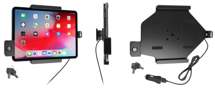 Brodit Hållare med nyckel-lås, Apple iPad Air 11 (A2902, A2903, A2904)/Air 11 2025 M3 (A3266, A3267, A2370)/Air 4th Gen (A2072, A2316, A2324, A2325)/Air 5th Gen (A2588, A2589, A2591)/Pro 11 2018 (A1980, A2013, A1934, A1979)/Pro 11 2020 2nd Generation (A2