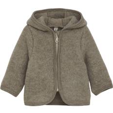 Huttelihut Jacket Ears Wool Fleece Str 80 - Savannah Melange Fleece Merino Uld hos Magasin
