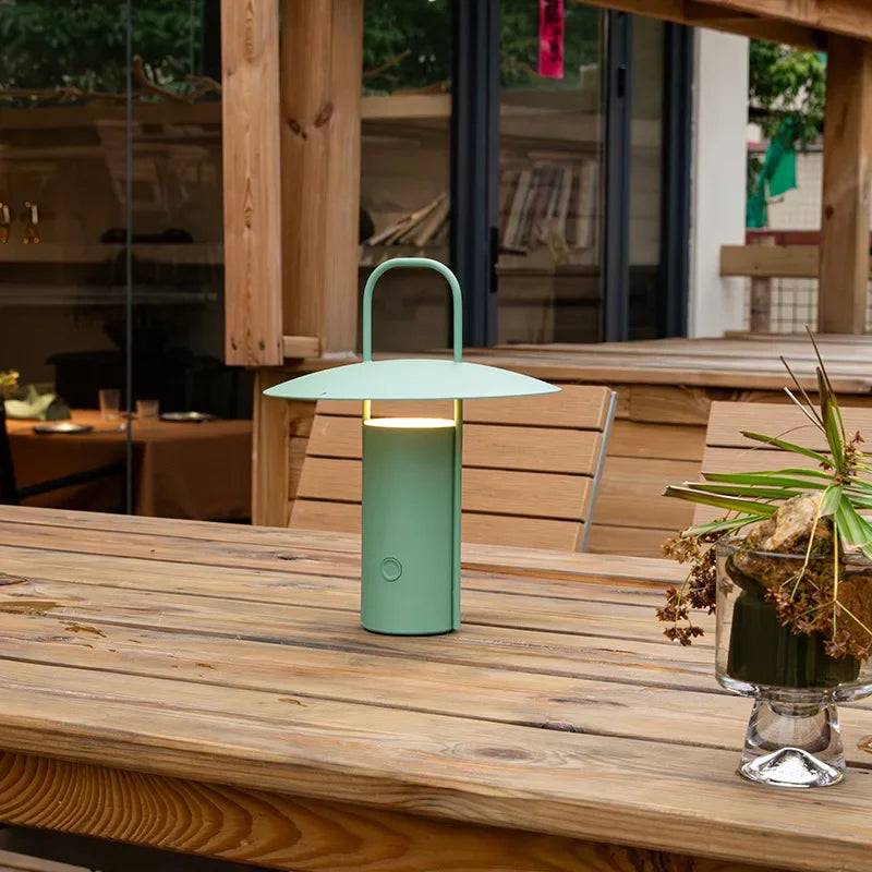 LuxeLume - Trådlös Vattentät Skrivbordslampa med Touch-Dim-funktion - Grön