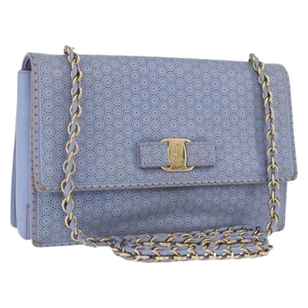 Salvatore Ferragamo Pre-owned - Pre-owned Läder Axelremsväska Vintage - Dam - ONE Size - Läder
