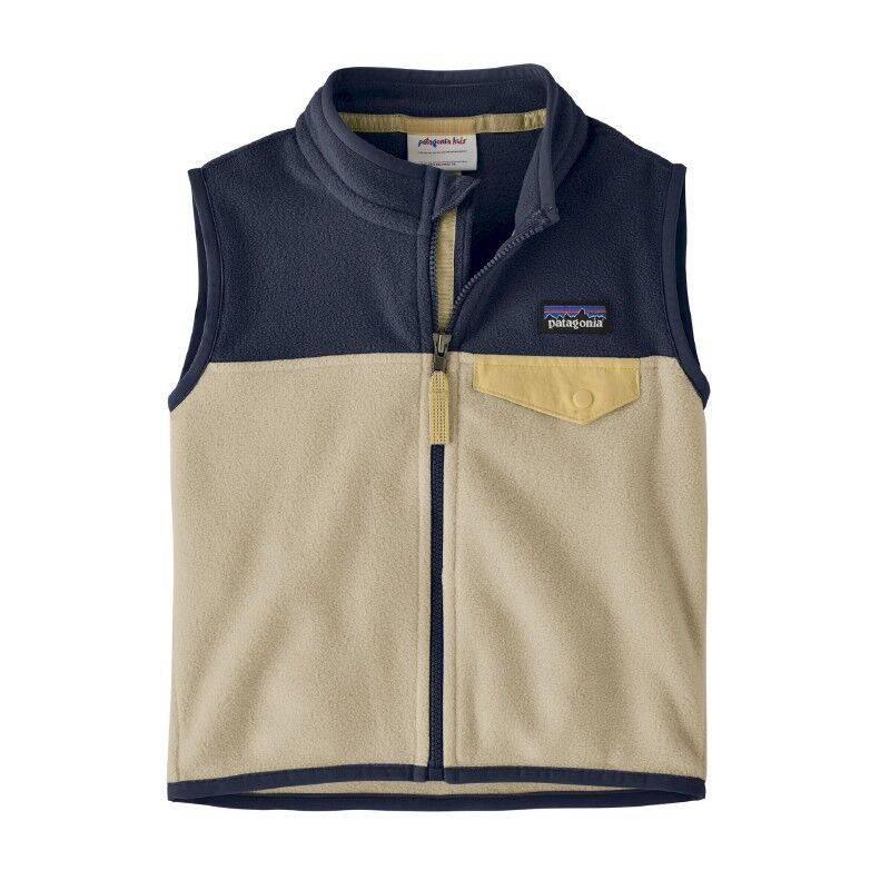 Patagonia Baby Micro D Snap-T Vest - Fleeceväst - Børn Weathered Stone 2 år