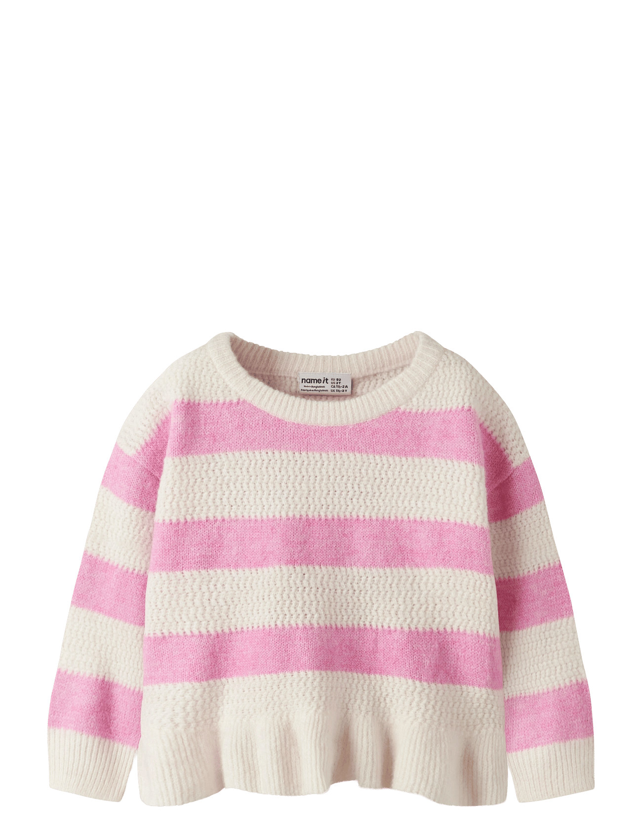 name it Nmfnyla Ls Knit - Cream - 92