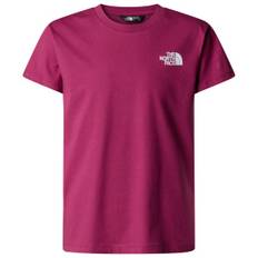 The North Face Girl's Redbox Tek S/S Relaxed Tee T-shirt Børn størrelse XXL farve lilla/pink
