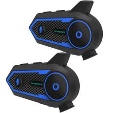 2-Pack 1000M Motorbike Motorcycle Bluetooth Helmet Intercom Bluetooth Interphone Headsets