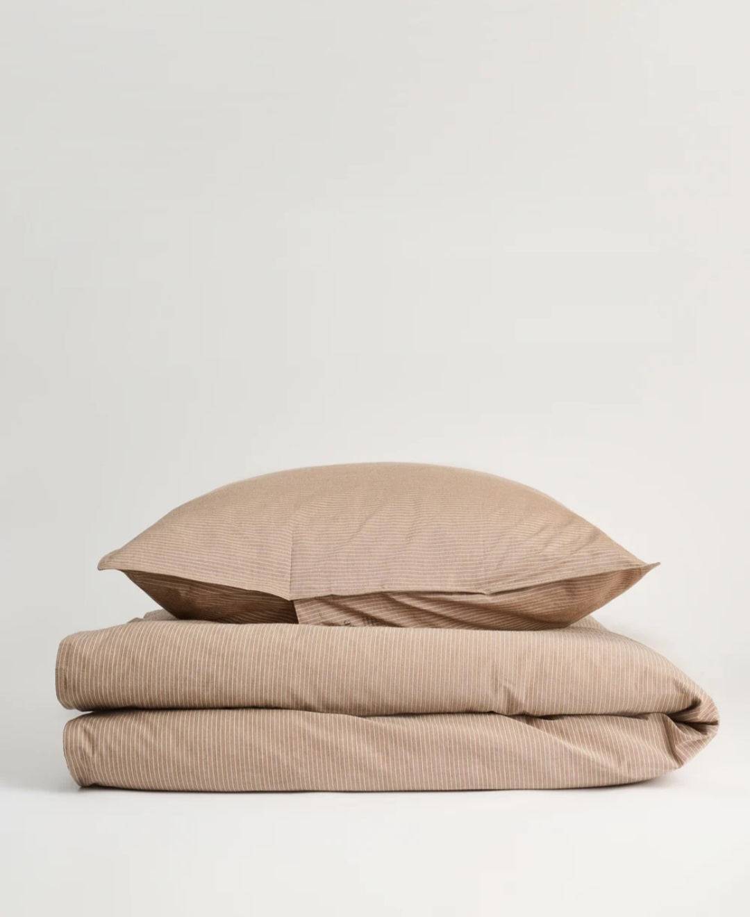 aiayu - Duvet Set + Pillow Case, Mix Dark Wheat, 140X200 cm.