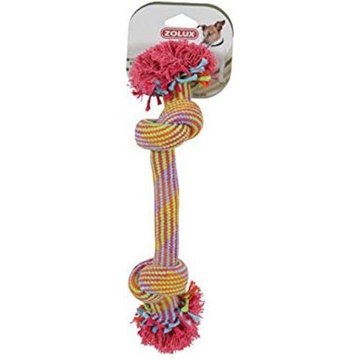 ZOLUX Dog Rope Toy - 30 cm - Multicolor - Cotton and Polyester - Oral Hygiene