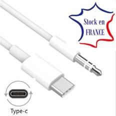 USB Type-C til 3,5 mm jack-adapterkabel til Samsung Galaxy S24 Ultra Plug and Play-kabel til dine hovedtelefoner, bilradio...