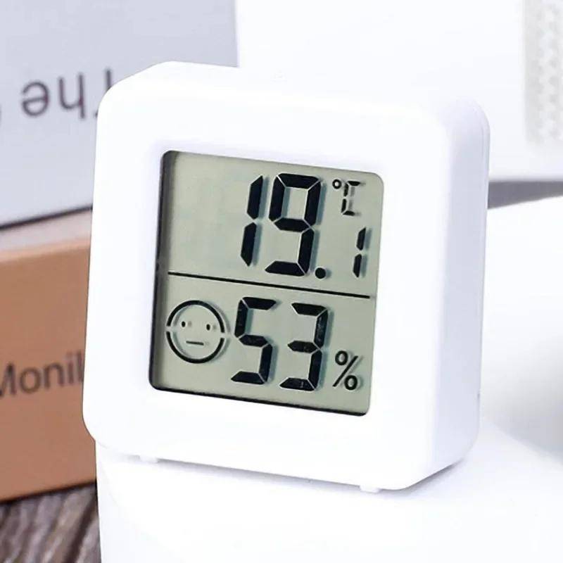 Mini LCD Digital Termometer Hygrometer Inomhus Rumstemperatur Fuktighetsmätare Sensor Mätare Väderstation Set.