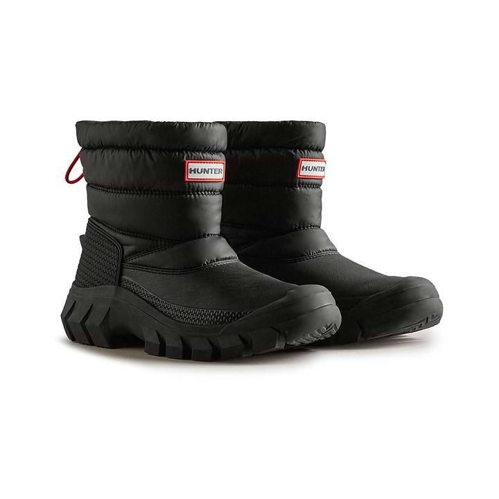 Hunter Intrepid Short Womens Snow Boot - Black