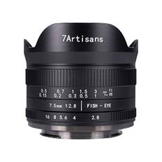 7Artisans 7,5 mm F2,8 II Sony E Mount APS-C Fisheye Prime Objektiv,Manuelles 190° Ultra Weitwinkel Festbrennweiten Objektiv für Sony A5000 A5100 A6000 A6300 A6400 A6500 NEX-5T A7III A7R III