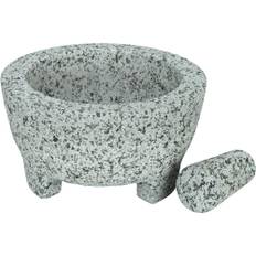 Molcajete mortel & mortelstöt, granit - Granit