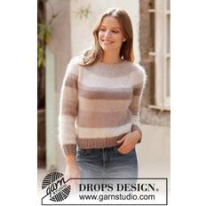 213-32 Sahara Rose Sweater by DROPS Design, fra Viking