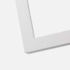 Ramme White Wood 35x50 cm - Passepartout Hvid 25x35 cm