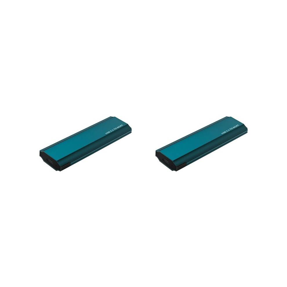 2X M.2 NGFF SSD HDD Enclosure10Gbps USB3.1 to Type C External Hard Drive Case for Support 2230 2242 2260 2280