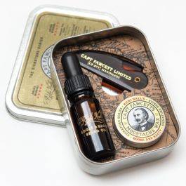 Captain Fawcett Beard & Moustache Survival Kit - Booze & Baccy