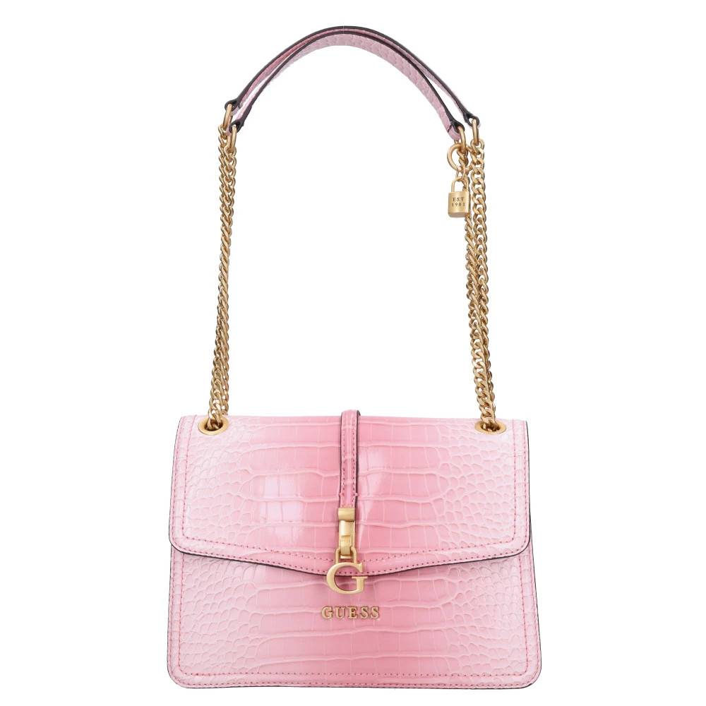 Guess Skuldertaske med flap - Tasker - Dame - Lyserød - ONE SIZE - Uld