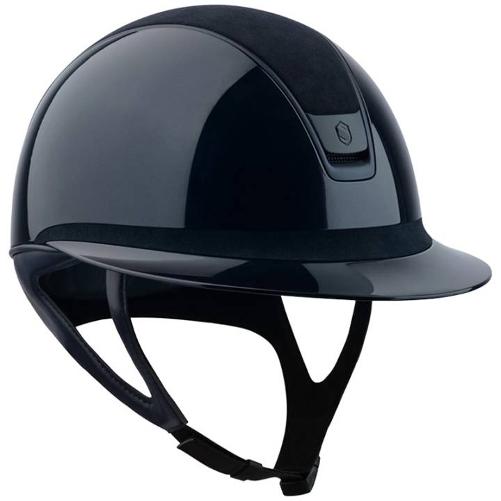 Ridhjälm Miss Shield 2.0 Glossy Alcantara Matt Trim Blazon Marinblå (XL)