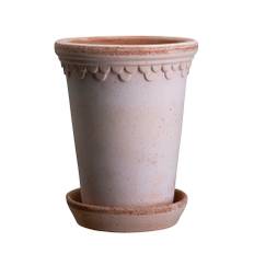 Bergs Potter Københavner RAW rosa rosenpotte Ø: 18cm. inkl. underskål