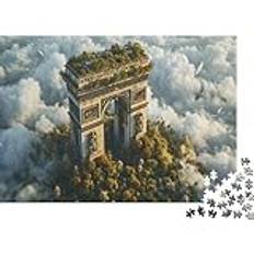 The Arc De Triomphe 300 Pussel Heminredning Pussel För Familjespel Pussel Vuxna Barn 300 st (40x28cm)